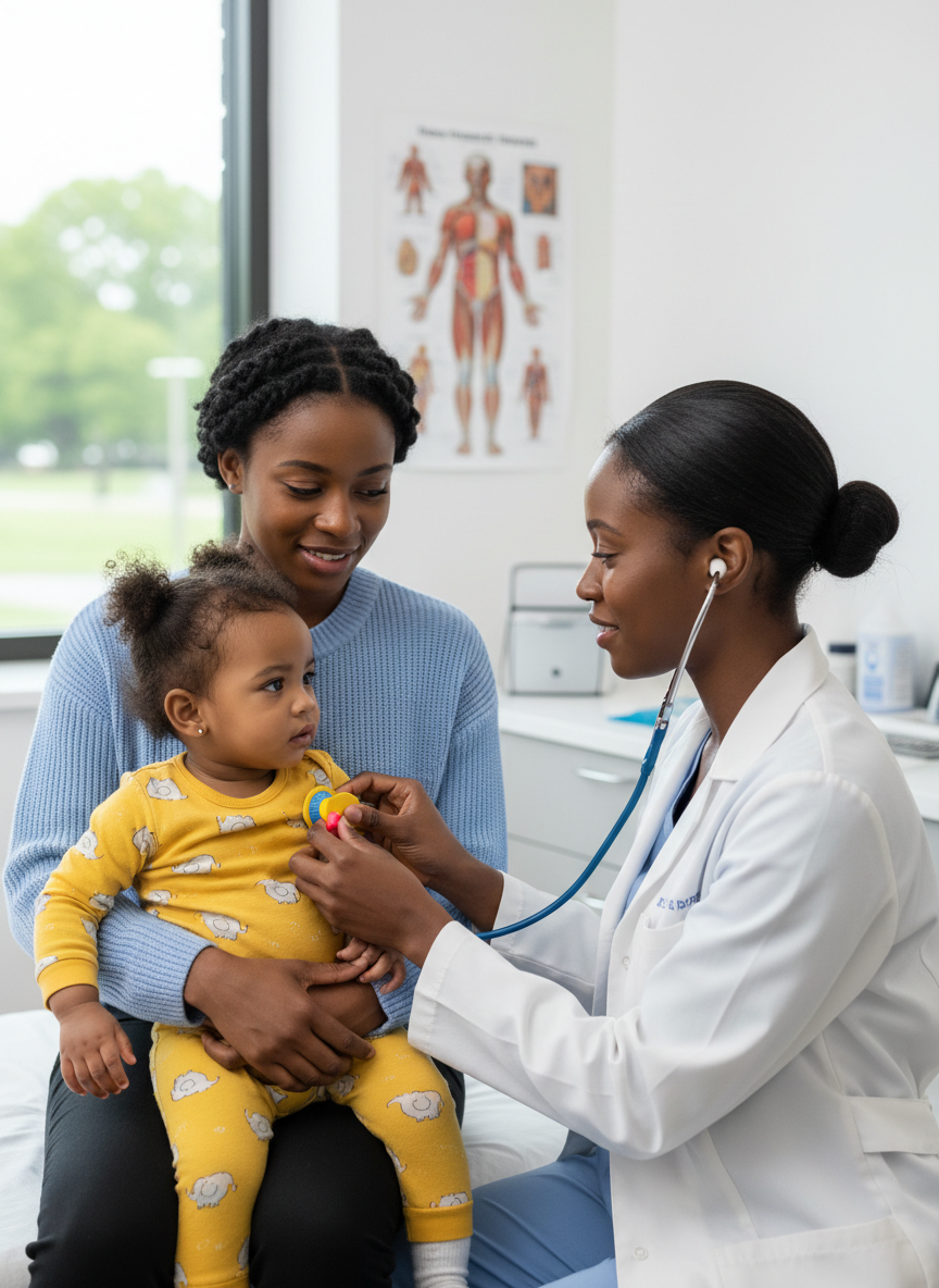 African American mother and child